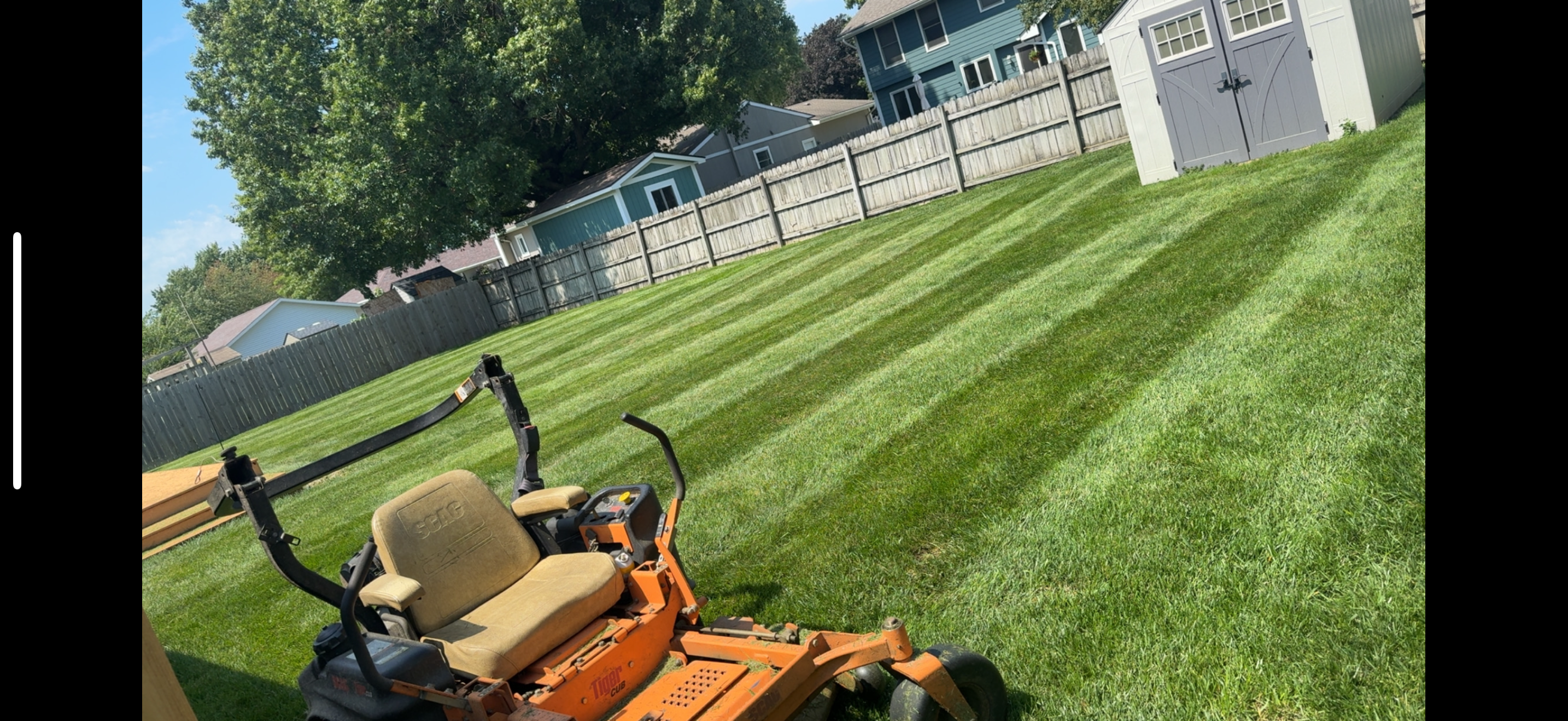 Lawn care work example