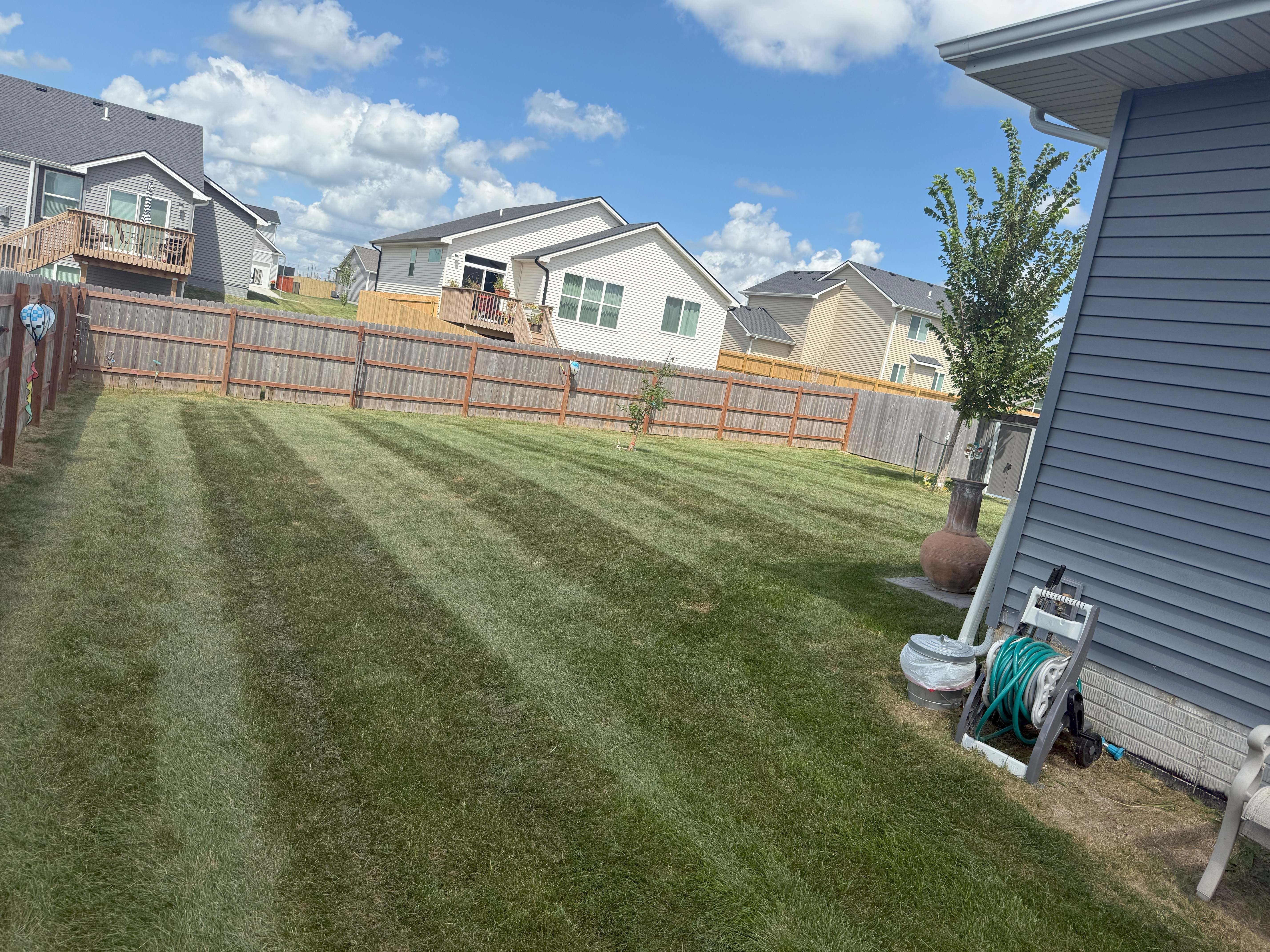 Lawn care work example