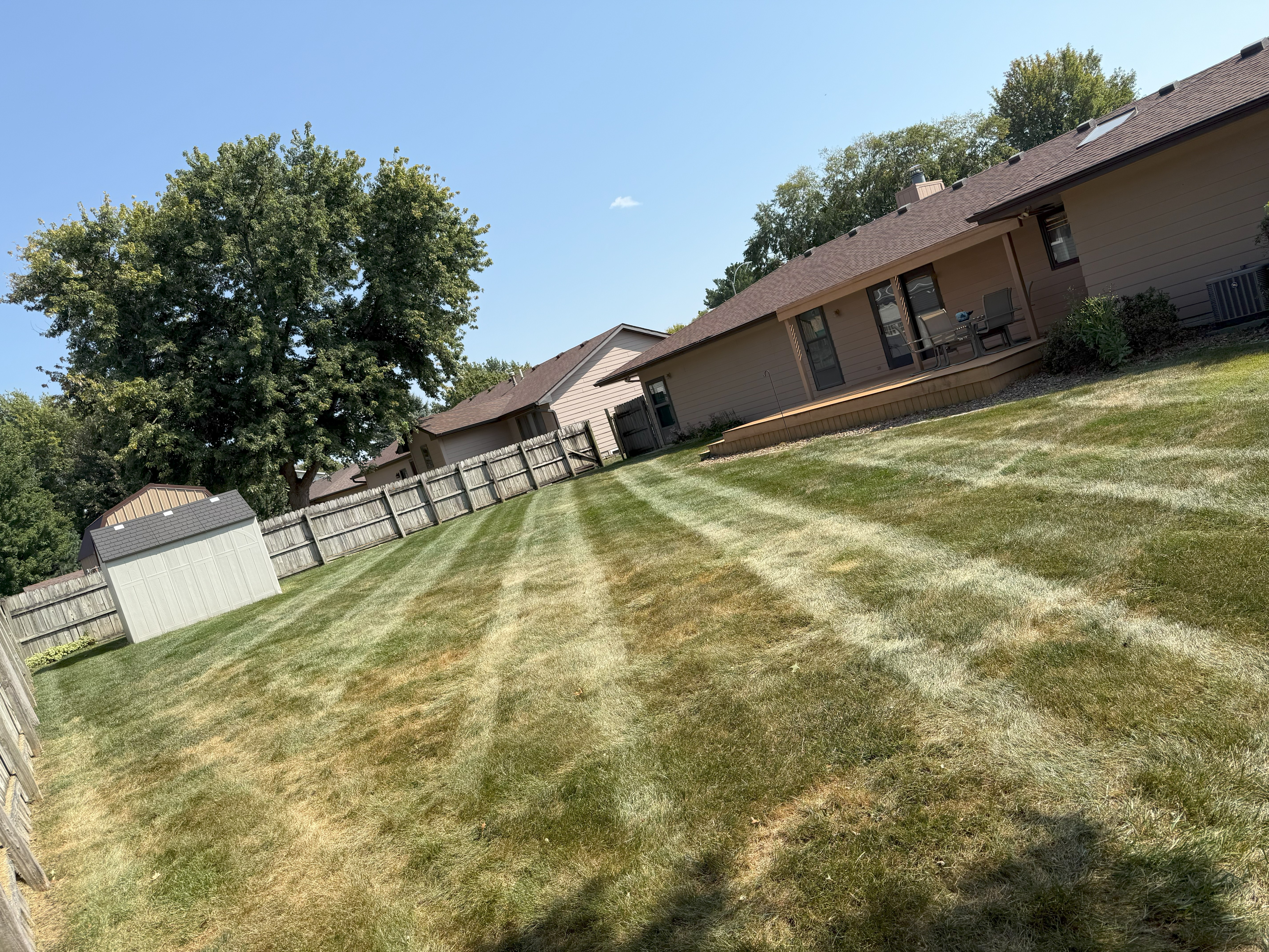 Lawn care work example