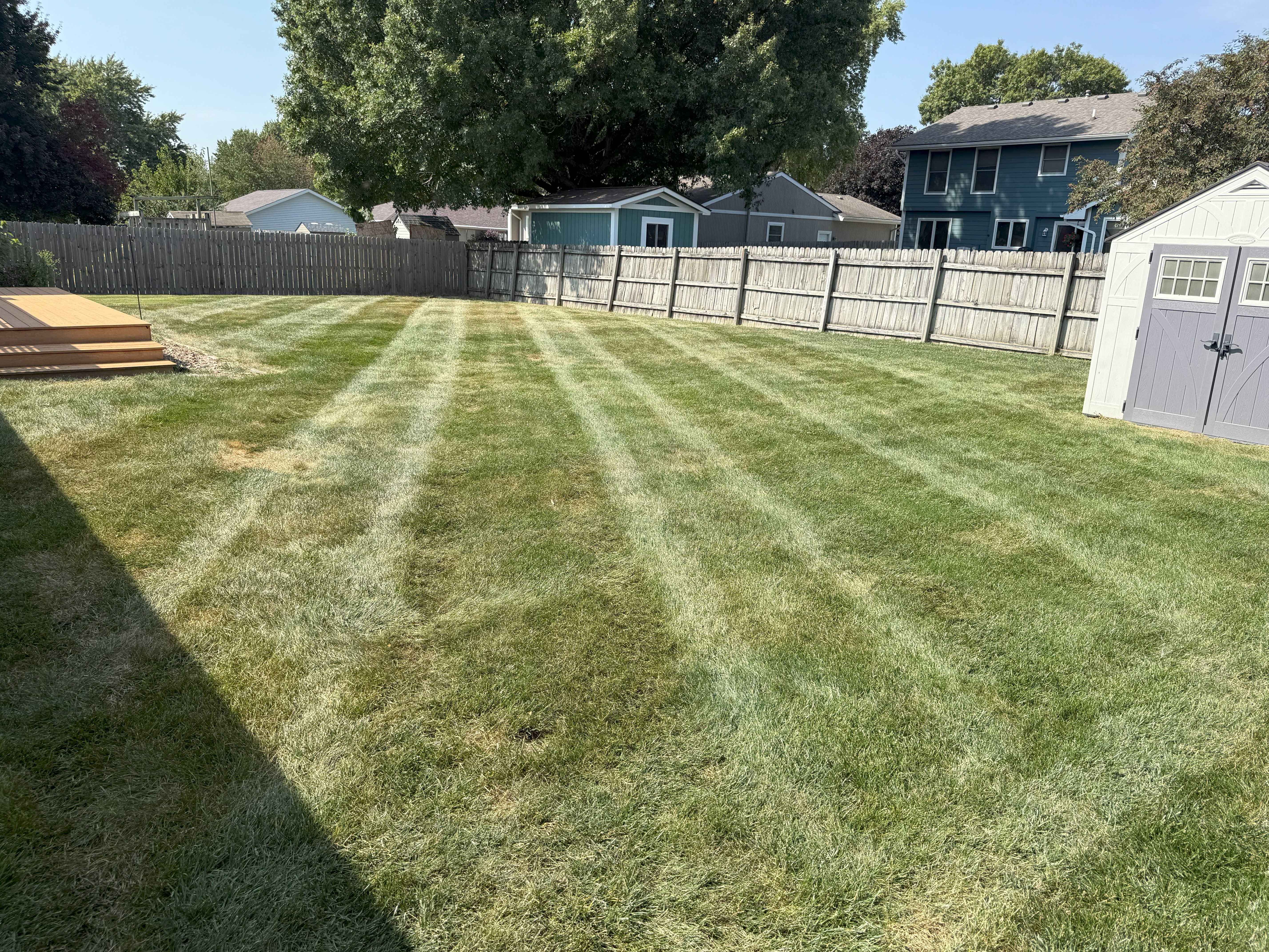 Lawn care work example